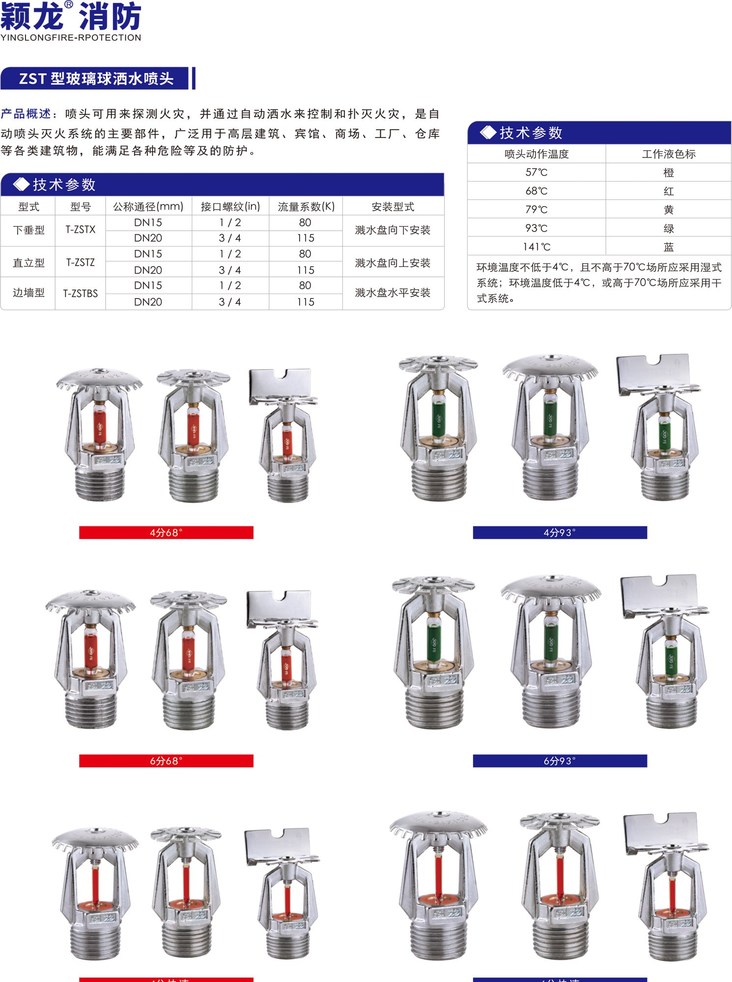 穎龍：消防灑水噴頭 